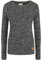 OXMO OXPhia Damen Strickpullover Grobstrick Pullover mit Rundhals-Ausschnitt 100% Baumwolle Regular fit, Größe:L, Farbe:Black (799000)