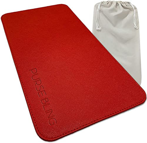 Purse Bling Speedy 30 Base Shaper, Red Bag Shaper für LV Speedy Bags und andere LV Totes, Veganes Leder (Rot, Speedy 30)
