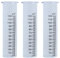 Novaliv 3 x Ersatzglas Niederschlagsmesser I Glas Wassermenge Wetterstation I große Skala Regenmengenmesser Wetterfest