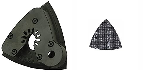 Dewalt DT20700-QZ Sanding Platen Multi-Tool Blade, 93mm x 93mm, Black & DTM3092-QZ Sanding mesh K80 5-Piece, 93 x 93 mm, Set of 5