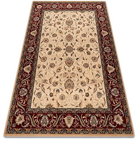 rugsx Wollteppich Omega für Wohnzimmer Schlafzimmer Rot 300x400 cm