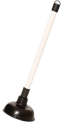 Large Plunger for Bathroom Sink, & Drain Clogs - 150mm (6 inch) Cup and 400mm (16 inch) Plastic Handle with Black Cup Sink Plunger, Drain Unblocker for Home, Bath, Toilet, Kitchen and Shower