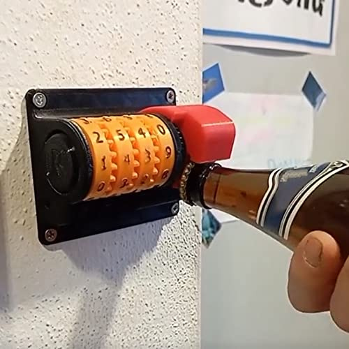 Wandmontierter Flaschenöffner Korkenzieher Bierflaschenzähler Kreativer manueller Bierflaschenöffner mit präzisen Zahlen für Bierdeckel, Küche Chateau Restaurant Bar, Geschenke für Bierliebhaber,