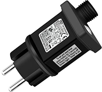 cshare 31V LED Netzteil, 6W LED Transformator Treiber mit Timer & Speicherfunktion, 8 Modi, IP44 Weihnachtslichter Adapter für Weihnachtslicht, Eiszapfenlichter, Lichterkette