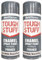 HitlineUK 2 x 400ml Grey Primer Spray Paint Multi-Purpose Quick-Dry Paint for Wood, Metal, Plastic, Ceramic, Glass Aerosol for Interior & Exterior
