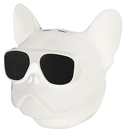 Haut-Parleur Bluetooth, Haut-Parleur Créatif en Forme de Chien, 4.1 Puce Bluetooth Lecteur de Musique Stéréo en Forme de Chien Portable Haut-Parleur sans Fil Bluetooth Grande Mémoire avec 32G (Blanc)