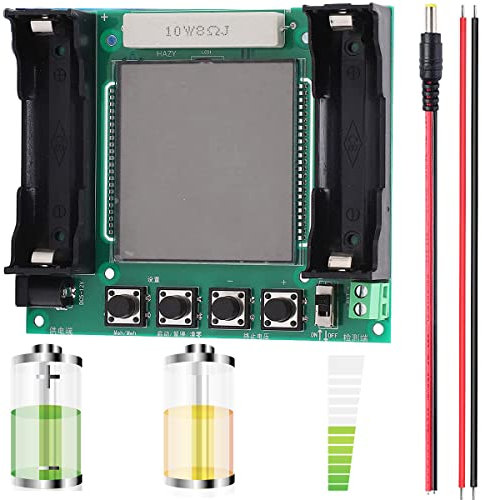 Youmile 18650 Lithium Battery Capacity Tester XH M239 Capacity Tester Module High Accuracy MAh MWh digital measurement DC 5-12V Digital Display with DC male cable red and black cable