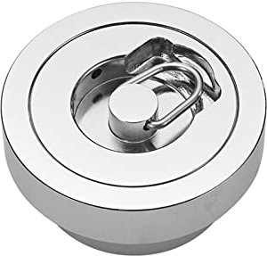 VISAML 1PC Messing Silber Badewanne Bodenablauf Pool Stecker Fisch Pool Ablauf Runde Haar Ablauf Stecker 86mm