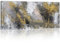 FajerminArt Mit Rahmen Großes Leinwandbilder Bilder Abstrakt Gelb Grau bild auf leinwand Wandkunst Modern Wandbilder XXL Kunstdruck Deko für Wohnzimmer Schlafzimmer fertig zum Aufhängen 120x50cm