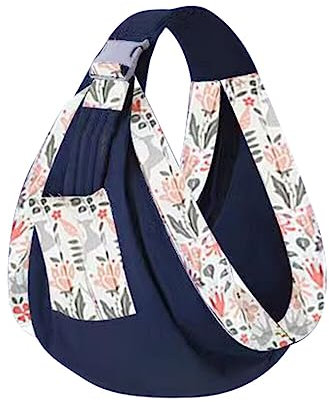 LICHENGTAI Sling Babytrage, Wrap Babytrage, Ring Sling Tragetuch Einstellbar Babytragen Babytragetücher Baby Kinderbetreuung Babybauchtrage für Neugeborene Kleinkinder bis 20 KG