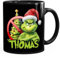 MoonWorks® Kaffee-Tasse Grinch Weihnachten Mann Frau Paar mit Namen personalisierbar Geschenk lustig Weihnachtsmuffel Grinch schwarz standard