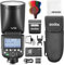 Godox V1 PRO-C V1pro C TTL Rundkopf Kamerablitz für Canon,78Ws 2,4G HSS 1/8000s Li-Ion Blitzgeräte mit Externer Blitz SU-1,LED-Modellierlampe Godox Blitz Canon
