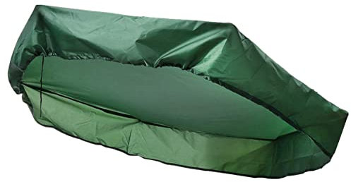 VANZACK Sechseckige Sandkastenabdeckung 180x150cm aus Oxford Gewebe Grün mit Kordelzug Sonnenschutz Outdoor Spielzeugschutz Zufällige Farbe