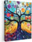 MuchoWow© Leinwand 30x40 cm Deko Schlafzimmer Aesthetic Leinwandbilder Wohnzimmer Gemälde Foto Geschenk Living Room Decoration Kunst - Baum des Lebens - Blumen - Hippie