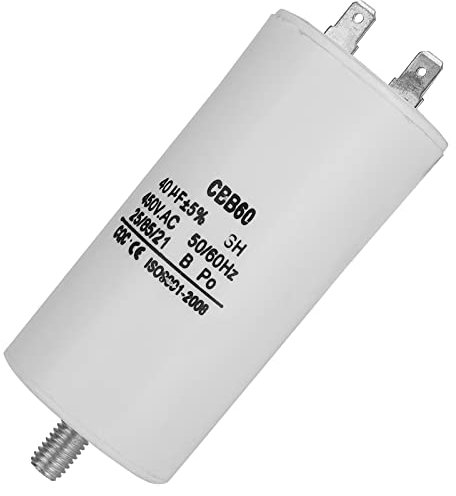 450V 40uf Water Pump Capacitor, Small Body Long Service Life, Suitable for AC Motor Start & Run with High Insulation Resistance, Widely Used in Washing Machines Pumps Refrigerators