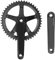 ZLXHDL Kurbelgarnitur 48T Vierkant 165mm, Aluminium Fahrrad Kettenblatt, Leichte Rennrad Kurbelgarnitur, 144BCD Crankset für Singlespeed & Fixie