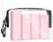 flintronic Travel Bottles Set for Toiletries, Leak-Proof Silicone Travel Containers, Small Mini Empty Squeeze Bottles Travel Accessories for Toiletries, Shampoos, Conditioner and Lotion-Pink