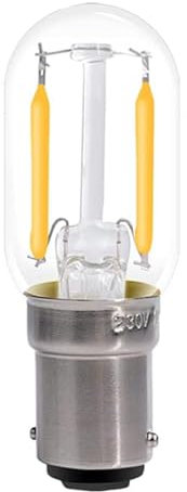 ShuoHui Birne B15D LED 230V für Nähmaschine, Doppelkontakt, 2W LED Ersetzt Glühlampen B15 15W, Warmweiß 2700K, 150LM, Nicht Dimmbar, Glühbirne Bajonett B15D LED Klein für Nähmaschine (2)