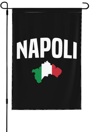 Neapel Italien Italienische Flagge Gartenflagge Doppelseitiger Druck Dekorative Flagge, Für Garten Hof Outdoor Dekorativ 28x40