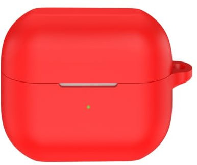 FTRONGRT Case for Samsung Galaxy Buds 3 / Buds 3 Pro, Anti-Scratch, Shockproof, Silicone, Wireless Charging Compatible, Red