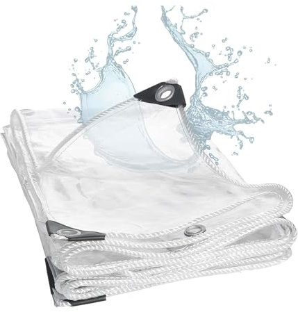 JMDNTQ Bâche Imperméable pour Extérieur 0.8x1m, Bâche Étanche Transparente Multifonction, Baches Epaisse PVC Protection avec Œillets, pour Piscine, Jardin, Voiture, Mobilier