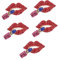 VALICLUD 5stücke Lippen Lippenstift Brosche Glitzer Brosche Anstecknadel Für Damen Elegantes Schmuckstück Für Besondere Anlässe Hochzeit Geburtstag Für Frauen