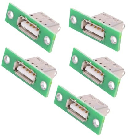 CY Connecteur 5 pièces/Ensemble, connecteur de Prise Femelle USB Type-a OEM avec Montage sur Panneau, Type à souder, DIY
