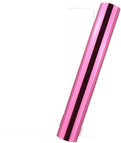 VDCVADKYE Toner Reactive Foil Paper, 1 Rolle 5 m x 15 cm, wärmeaktivierte Folie, Heißprägefolie, Papier, Schimmerfolie, holografische Wärmefolien-Transferblätter for Heimwerkerarbeiten(Pink)