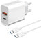 45W Cargador USB C para Samsung S25 Ultra/S24 FE/S25 Plus/A56 5G/S23 Ultra/s24 FE/S22 S21 S20/Z Fold 5 6/A26 A36 A55 A25 A35/Galaxy A54 A16 A34,iPhone 15 16 Enchufe Rápido Cabezal Carga Móvil y Cable