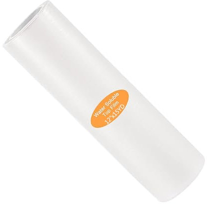 LIbgiubhy Abreißbare Maschinen-Stick-Stabilisator-Rückseite, 15/30/45 m, in variable Größe geschnitten, wasserlösliche Stick-Stabilisatoren