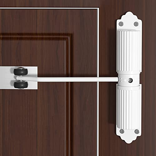 Guoyoocc Federtürschließer,Automatischer Türschließer,Aluminium-Türschließer Obentürschließer Türdämpfer Gartentorschließer Für 20-65 kg Holz-Metalltür Brandschutztür Interne Außentür (2 Farben)