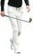 DUWEIKE Herren Golfhose Winter Fleece Sporthose Warm Wasserdicht Passform Stretchkleid Arbeitsjogginghose Trainingshose,Weiß,XL