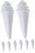 Lurrose 1set Foam Ice Cream Cup Appetizers Silly Straws Fake Ice Creams DIY Ice Cream Props Handmade Ice Cream Models Unfinished Ice Cream Models DIY Accessories Simulation Ice Cream 8pcs