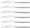 Ikando Steak Knives Set of 6, Stainless-Steel Steak Knives with Sharp Serrated Edge, Kitchen Steak Knife Set