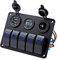 DECOMELODY 1pieza Interruptor De Panel De Puertos Cargador Usb Voltímetro Led y Protección Contra Sobrecargas Para Automóviles y Rv