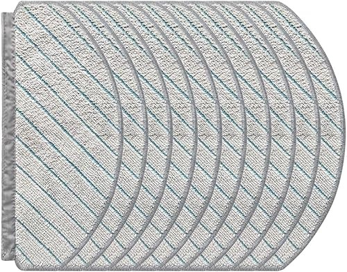 StarRing Lot de 4/10 serpillères de rechange pour aspirateur robot Ecovacs Deebot N20/N20 Plus/N20 Pro Plus, lavables et réutilisables