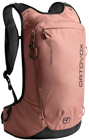Ortovox Powder Rider 16, zaino leggero da freeride con compatibilità di idratazione e caratteristiche di sicurezza contro le valanghe per brevi escursioni sugli sci, rosa scuro, 16 litri