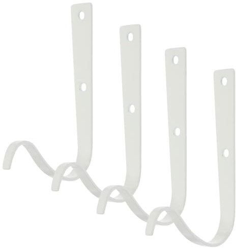 TOGEVAL 4 pièces Support Mural Forgé pour Pots Suspendus Crochet S Robuste Porte-plante Extérieur Charge Solide Jardin et Balcon Couleur Aléatoire Couleur Aléatoire