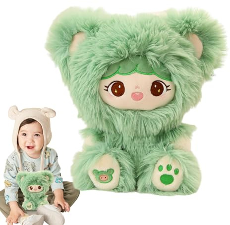Generisch Plüsch-Stoffpuppe – süße weiche Kuschelpuppe, Mädchen mit Langen Haaren, Outfit | Entzückende Stoffpuppe als Babyparty-Geschenk, Kinderzimmer, zum Spielen, Kuscheln, Sammlerstück