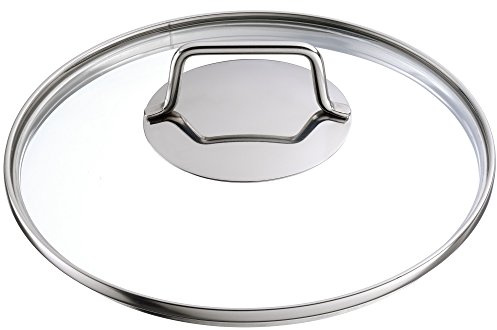 WMF Astoria Glasdeckel 20 cm, Topfdeckel mit Metallgriff, hitzebeständiges Glas, spülmaschinengeeignet