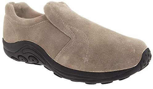 Mens Taupe Suede Twin Gusset Slip On Casual Shoe - Ryno - Taupe - size UK Mens Size 9
