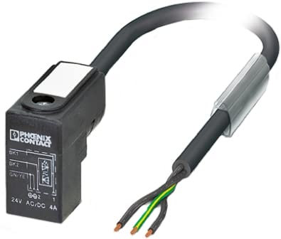 Phoenix Contact konfektioniertes Sensorkabel 3-adrig, DIN 43650 Form C Stecker, Länge 3m