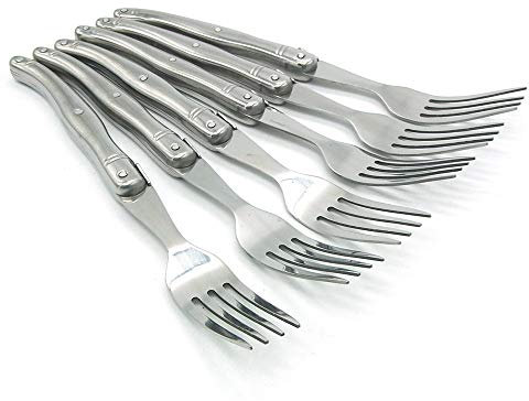 économique Laguiole fourchettes à steak de 6, Vaisselle en acier inoxydable poli/Vaisselle/Couverts/Ensemble de couverts, fabriqué en Chine, horaire fabricant Mondial avec certificat (GMC)