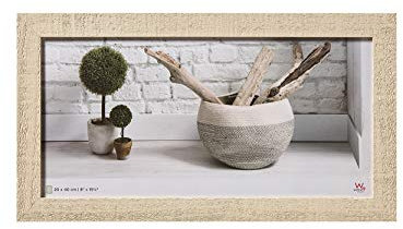 Walther design HO240W Home Holzrahmen, 20x40 cm, cremeweiß