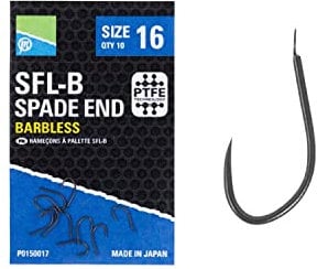 Preston Innovations SFL-B Spade End Hooks : Size 16
