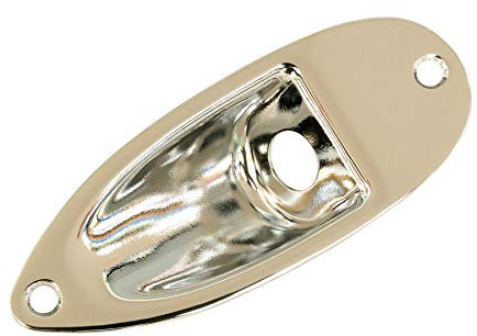 Stratocaster Compatible Jack Plate - Nickel
