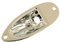 Stratocaster Compatible Jack Plate - Nickel
