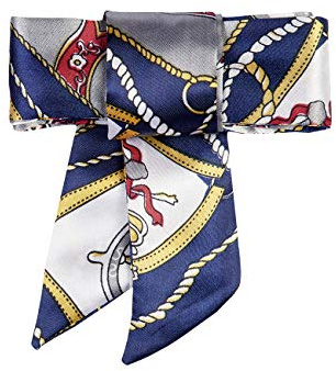 BERGAL Textil Senkel Schuhbänder mit Print (Marine)