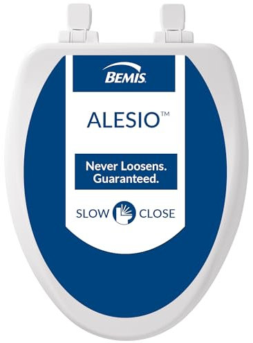 Bemis 7B19170PLE4 000 Alesio II Toilet Seat with Slow Close, White, Round