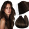 Ugeat Echthaar Extensions Tape Braun Balayage 30 cm Kurzes Haar Echthaar Tape in Extensions Dunkelbraun Balayage 30G 20 Stück für Hochzeit #2/6/2
